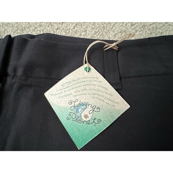 Living Planet Women's Black Chino Pants Eco Cotton Blend Size 6 Inseam New Nwts - Picture 7 of 11
